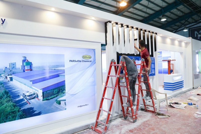 Behind the scenes of the decoration of the 14th specialized exhibition of tile and ceramic industry 